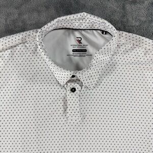 International Report 360° Movement Performance Polo Geometric Diamond Pattern